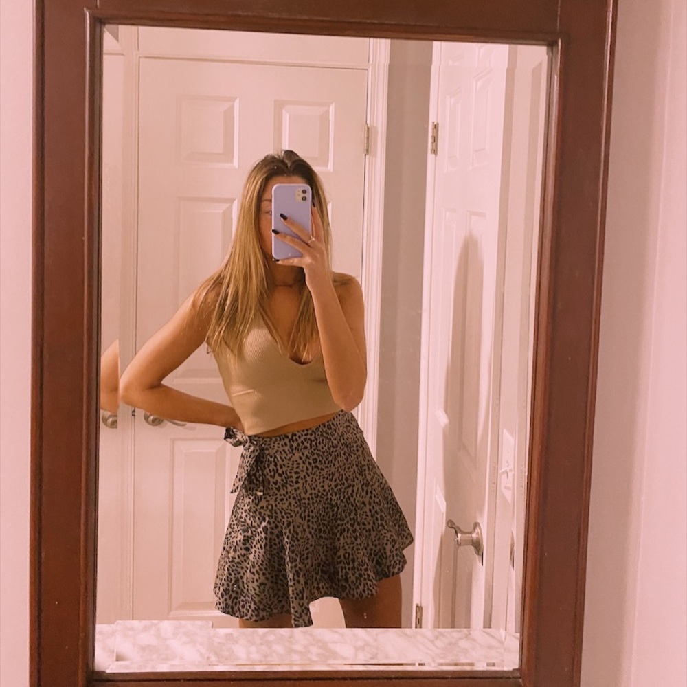 Shein Cheetah Print Skirt